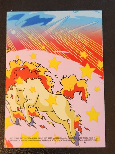 #1 #08 Wartortle 2000 Topps Pokemon TV Series 2 BLUE LOGO ANIMATION STICK-ONS - Bild 2 von 2