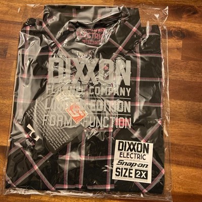 Snap-On DIXXON ELECTRIC PINK/BLACK Breast Cancer Awareness Shirt 2X