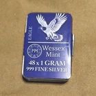 Wessex Mint 48 x 1g .999 Fine Silver Bars Eagle Design Total 48g