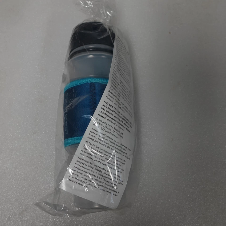 Seychelle 28oz Filtration Flip Top Pure Water Filter Squeeze Bottle NEW USA made - Image 2 of 4