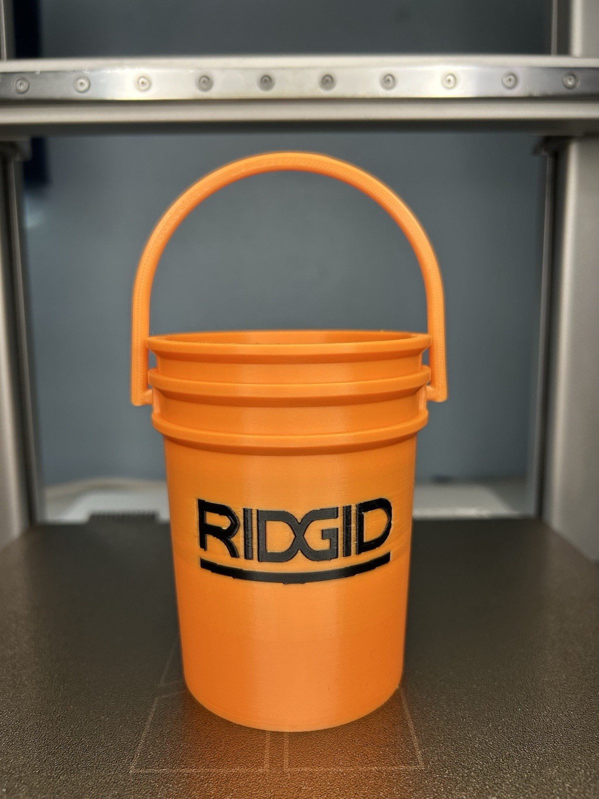 Mini Ridgid Tool Bucket 3D Printed Container Holder for Pencils Tools and Screws