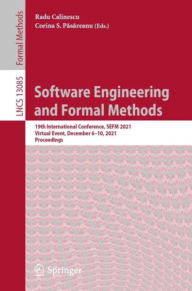 Radu Calinescu (U. A.) | Software Engineering And Formal Methods | Taschenbuch-image