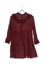 ZARA WOMAN Abito a maniche lunghe Donna Abito Taglia IT 40 rosso-nero