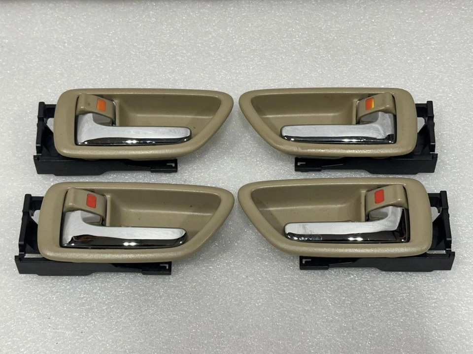 2000 2001 2002 2003 2004 TOYOTA AVALON INTERIOR DOOR HANDLES SET OF 4 IVORY LF01 - Image 2 of 4