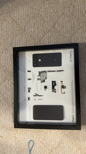Teardown Art,Framed Google Pixel 3rd Gen Disassembled,Wall Decor