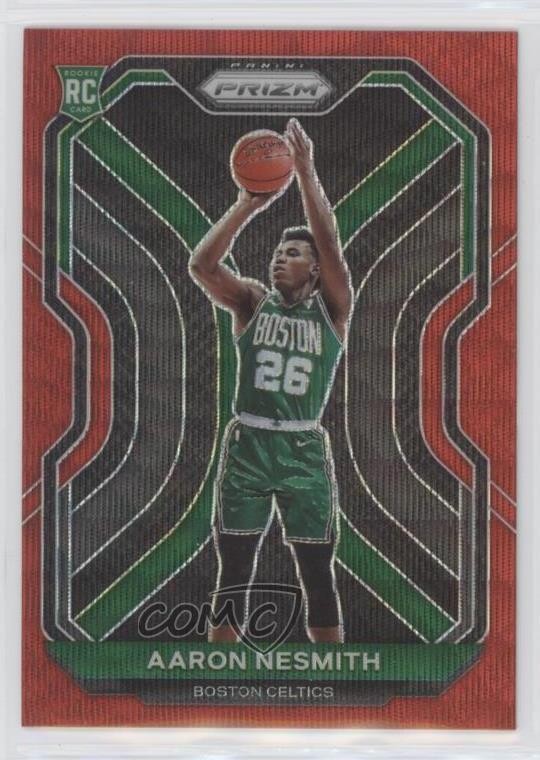 2020-21 Panini Prizm Ruby Wave Prizm Aaron Nesmith #282 Rookie RC 7sd