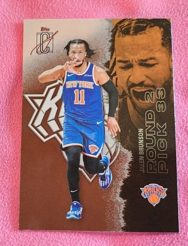 2025-26 Topps Signature Class Jalen Brunson Brown Parallel Knicks
