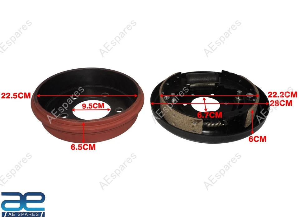 Brake Drum Hub Kit 9" For Willys MB GPW CJ2A CJ3A CJ3B CJ5 1941-71 Diesel GEc - Image 2 of 4
