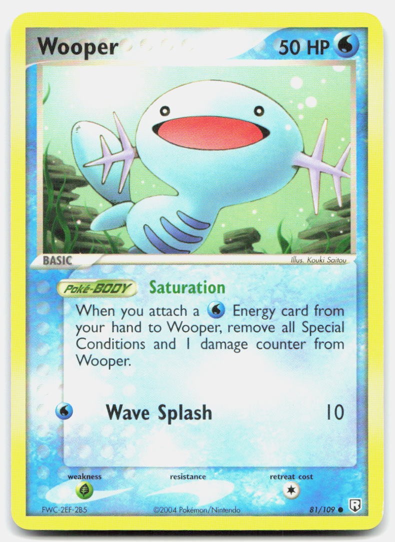 Wooper MP EN 81/109 EX Team Rocket Returns
