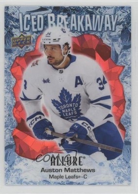 2023-24 Upper Deck Allure Iced Breakaway Red 99/99 Auston Matthews #IB-3 1c7q