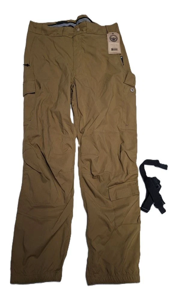 Beyond Military PCU Level 5 Glacier Softshell Pants With Suspenders Coyote Large