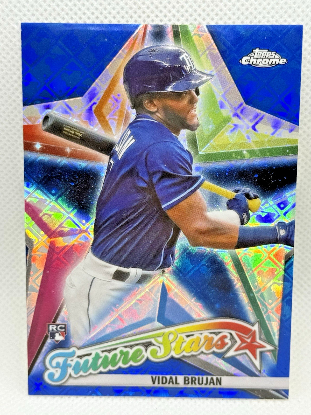 Vidal Brujan 2022 Topps Chrome FS-2 Logofractor Blue Refractor 150 SP ROOKIE RC