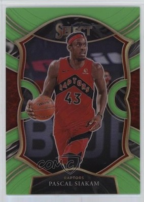 2020-21 Panini Select Concourse Neon Green Prizm 65/75 Pascal Siakam #46 14t3