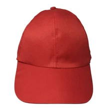 Juncture Strapback Hat Red One Size Solid Adjustable Blank W/Tags