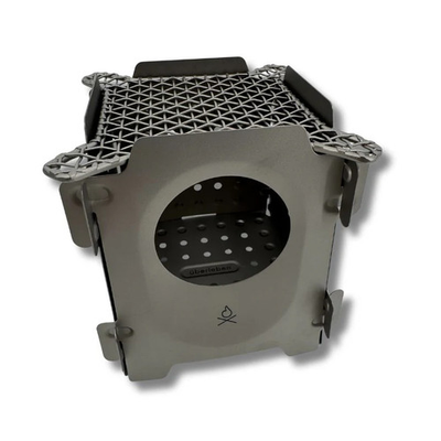 #ad #ad Uberleben Stoker Wood Burning Camp Stove Flatpack Twig Stove Ultralight Titanium $98.00