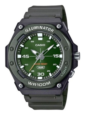 Casio Standard Analog Resin Strap Green Dial Quartz MW-620H-3AV 100M Men's Watch