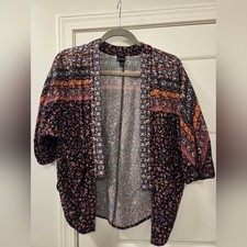 Floral Patterned Kimono Cardigan