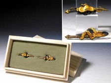 Chinese Warrior's Tools Design Kinko 目貫 Menuki Edo original tsuba antique