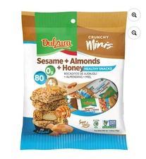 Dulzura Sesame Honey Almonds 2.64oz, Snack Breakfast Bar, with a crunchy texture