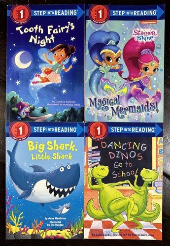 Random Lot of 4 Level 1 Step Into Reading | I Can Read | Learn To Read ...