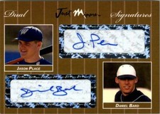 2007 Jason Place * Daniel Bard *  Autograph Rookie GOLD Auto #/10