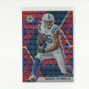 2020 mosaic Michael Pittman Jr. Reactive Blue Prizm #214 Parallel RC Colts WR