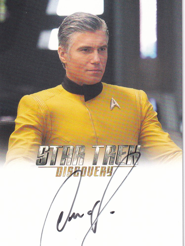 Star Trek Discovery S5 Autograph Card Anson Mount as Captain
