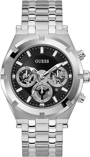 GUESS Silver Band Sport Wristwatches