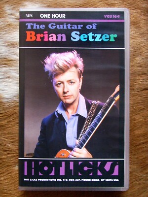 Stray Cats - BRIAN SETZER - THE GUITAR OF BRIAN SETZER(VHS+Notenbuch) USA (NEU)