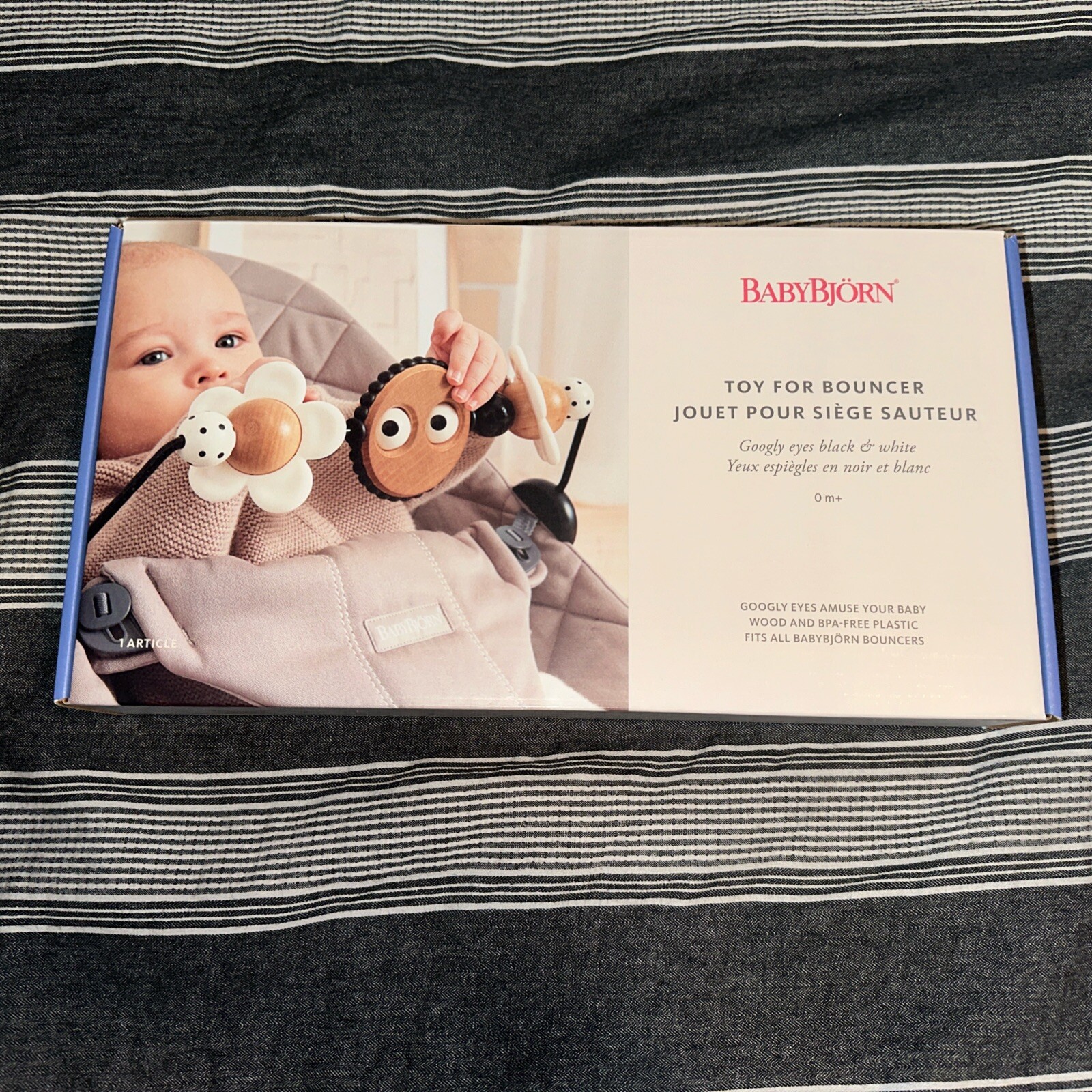 BabyBjörn Toy for Bouncer, Googly Eyes Black & White