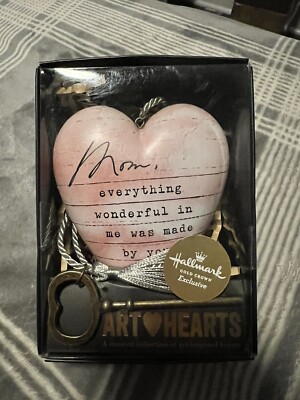 Hallmark Exclusive Demdaco Dear You Art Heart Mom Peach NIB Mother s Day Gift