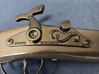 Vintage Parris 1685 Wood & Metal Flintlock Cap Gun Toy Savannah TN