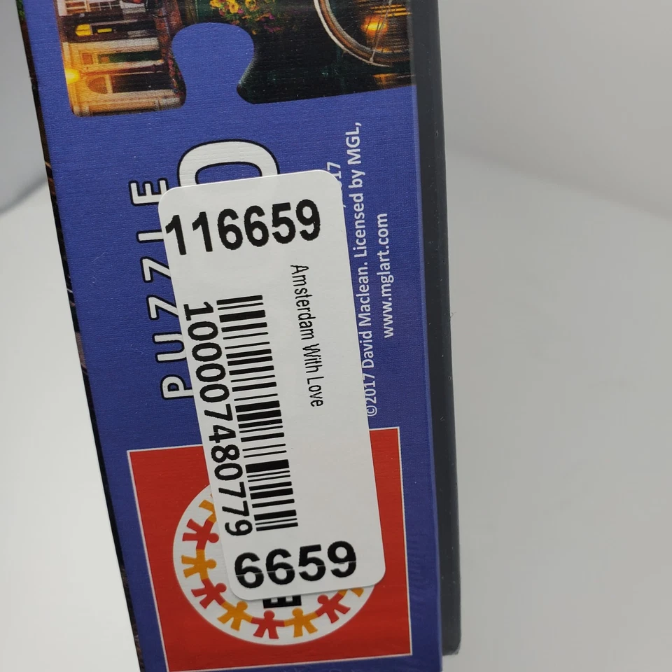 Rompecabezas Educa 2000 piezas Ámsterdam con amor bicicleta de ciudad NUEVO sellado Foto 3 de 4