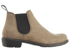 Blundstone 1974 Ankle Women Suede Stone Nubuck Heeled Chelsea Boots US 7 NIB