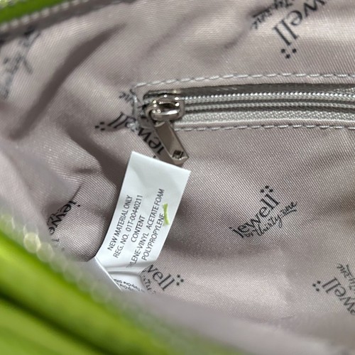 THIRTY-ONE Jewell Lime-Green Pebbled Crossbody Bag Street-Style Purse NEW - Picture 8 of 11