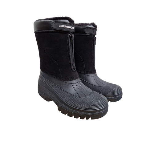 Mens Groundwork Muck Boots Farm Warm Fur Lined Snow Winter Zip Touch Strap - Picture 27 of 38