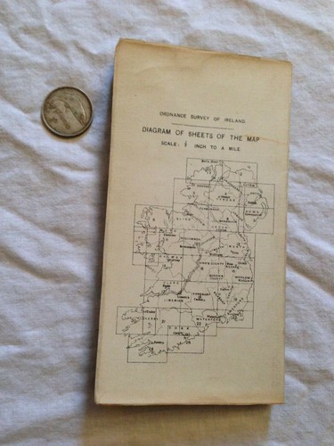 SLIGO - Ordnance Survey Map Ireland No 7 - Half Inch to Mile - Dublin 1918, Rare - Imagen 8 de 8
