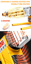 Saldatrice Tubi 800 220V Pb/pp/pe/ppr, Display Digitale, Plastica 320°c - Miniatura 3