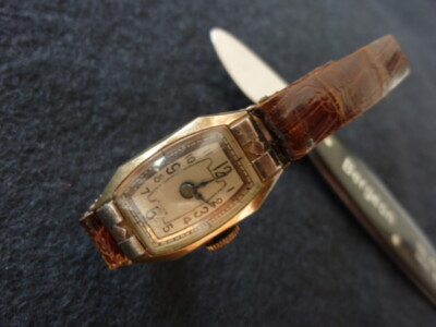Montre Bracelet Mécanique Dame GUILDE – Cadran Argenté Vintage – Occasion – Mouvement Manuel à Remonter