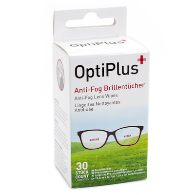 Antibeschlag Tücher für Brillen AR beschichtete Gläser Sonnenbrille & Visiere 30 / 60 / 100