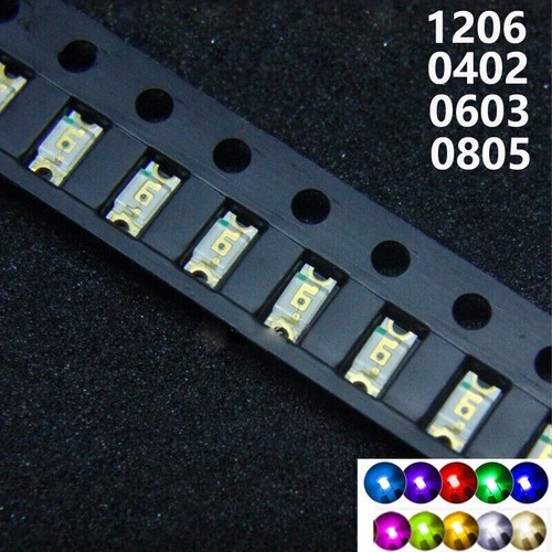 SMD LED 0402 0603 0805 1206 Superhelle LED verschiedene Farben Leuchtdioden SMT - 第 1/12 張圖片