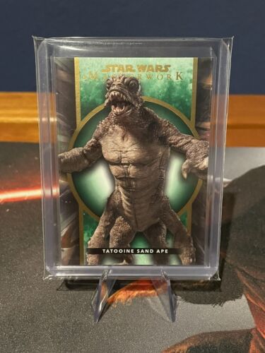 2022 Topps Star Wars Masterwork Tatooine Sand Ape #44 Green Parallel 13/99 - Picture 1 of 2