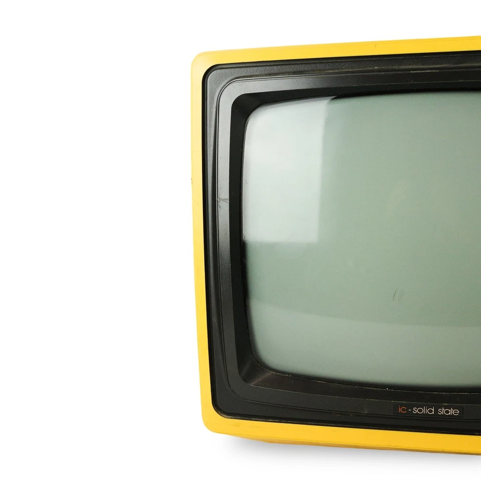 AC-DC Solid State YELLOW Portable Phillips Television - Cord Cut - TB810 - image 3 of 4