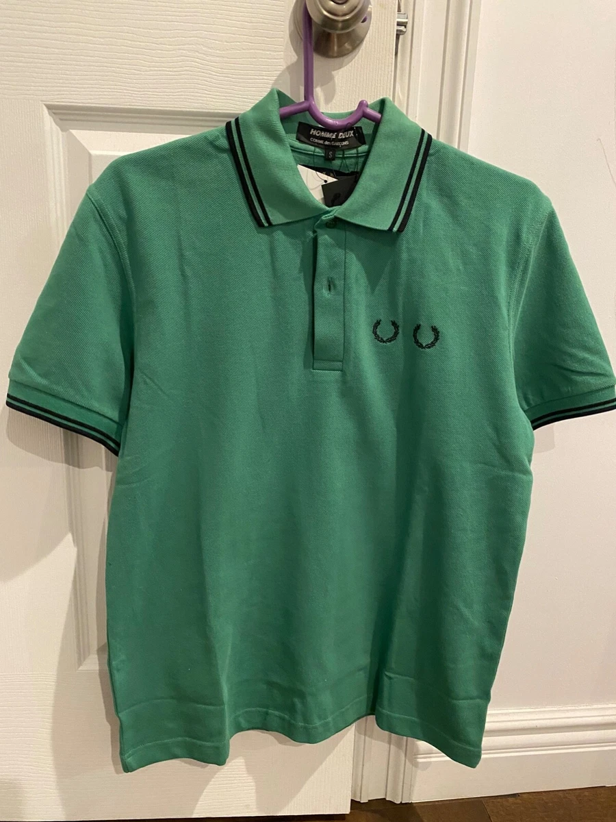 COMME des GARCONS HOMME DEUX FRED PERRY green Polo Shirt Size