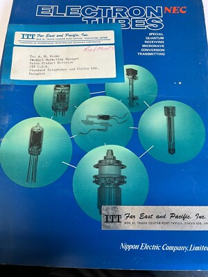 NEC ELEKTRONENRÖHREN KATALOG 70ER JAHRE SELTEN