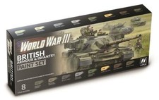 70222 WW3 British Armour and Infantry Paint Set Vallejo Team Yankee III GF9