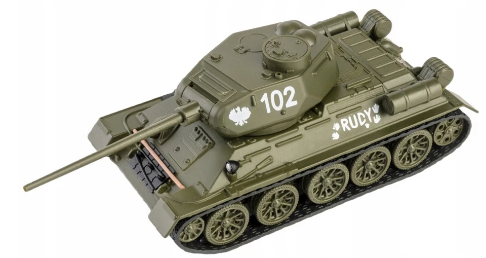 Tank  T-34-85  name:  RUDY 102 scale 1:43  WWII T-34/85 DIECAST metal - Image 2 of 2