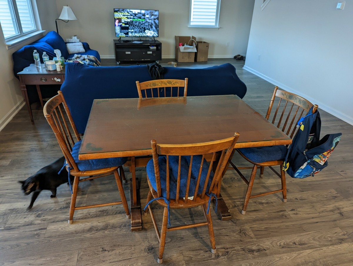 Hitchcock Chair and table Harvest Stenciled