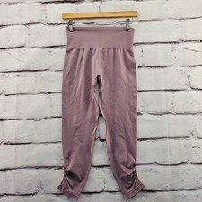 Z by ZELLA Leggings Womens Small Seamless Ruched Ankle Pull On 3/4 Length NWT