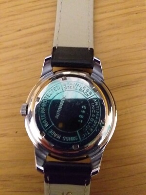 MUDU DOUBLEMATIC 25 JEWELS WATCH EXCELLENT 34MM